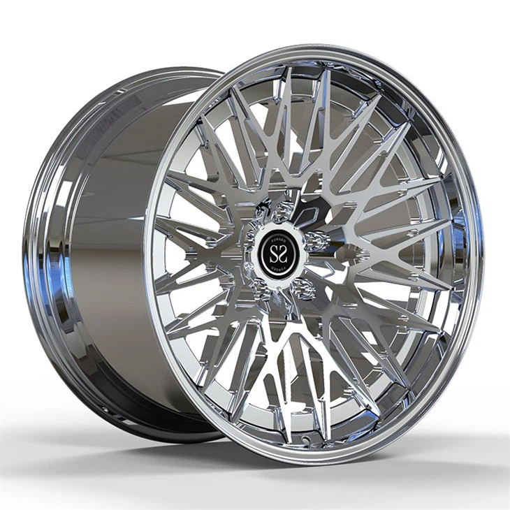 Audi S7 2019 19x8.5 5x112 ET25 ฟอร์จแบบกำหนดเอง 2-ขอบ PC ขัดเงา ลิปและดิสก์