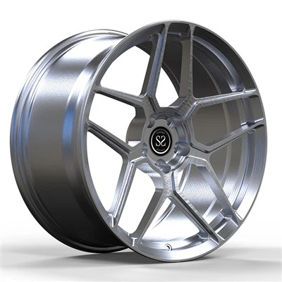 5x112 blot pattern 21x10 Clear brushed forged wheels สำหรับ Audi S 8 2014