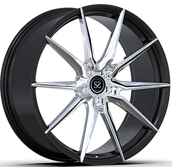 BMW 5 ปรับแต่งสไตล์ขัดหน้าและบาร์เรลสีดำ 1-PC ฟอร์จขอบ 20x9.5 และ 20x10.5