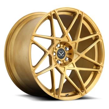 20inch Staggered Gold 2-PC Forged Wheels สำหรับ Lexus Mustang Maserati Ferrari Audi Lamborghini