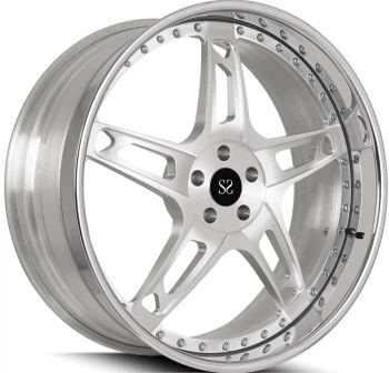 21 นิ้วโปแลนด์ 2-PC ปลอมแปลงล้อรถขอบสําหรับ Lamborghin Aventador อลูมิเนียมขอบ 5x112 5x120