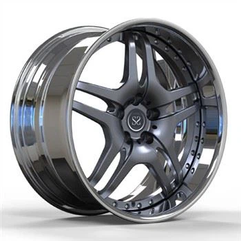 ปลอมแปลง 5x112 ล้ออัลลอยด์อลูมิเนียมสําหรับ GLC รถโครเมี่ยมบาร์เรลปืนโลหะดิสก์ขอบ