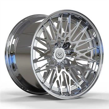 Silver Brushed 22 นิ้วปรับแต่ง 2-PC ขอบล้อสำหรับ M4