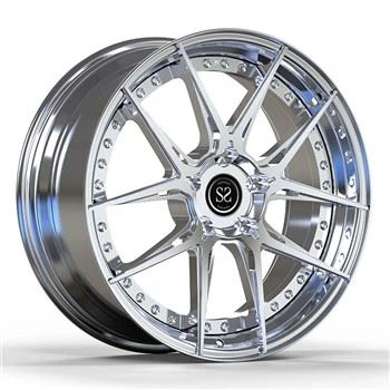 SSJK2115 Universal Car Tuning Custom Forged 2-PC Aluminium Alloy Rims Custom Finishes, Diamters,Widhs, Offset,Loading