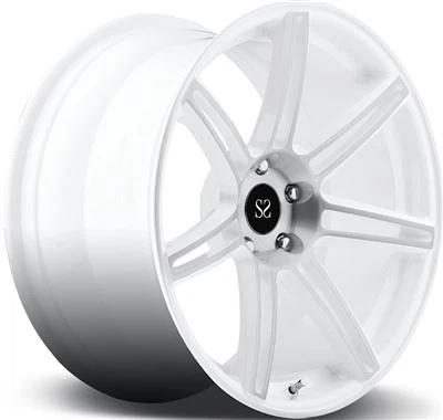 ขอบล้อสีขาว 5x112 18 สำหรับ Golf GTI 1- ล้อแต่งสไตล์โลหะผสมฟอร์จแบบพีซี