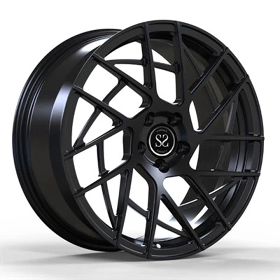 ซาตินสีดำ Monoblock 1 ชิ้น Multi Spokes ล้อสำหรับ BMW M5 M6 ปลอมแปลง Rims